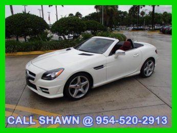 2013 slk250 rare 6spd manual, red leather, cpo 100,000 mile warranty!! l@@k