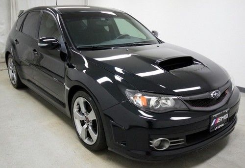 Black 08 impreza wrx sti 2.5l awd turbo wagon 4-door clean carfax