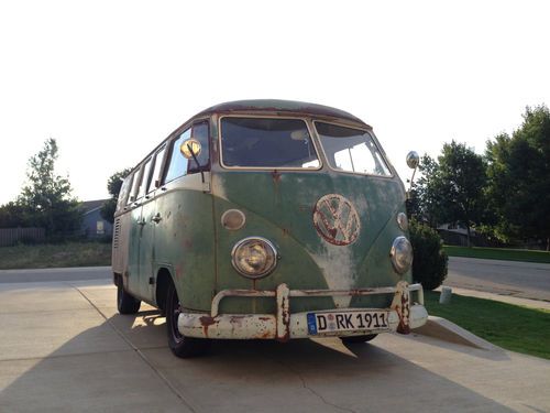 1965 VW BUS PATINA SAFARI SPLITSCREEN SPLIT WINDOW VOLKSWAGEN KOMBI MICROBUS VAN, US $12,995.00, image 23