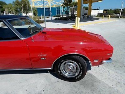 1968 Camaro Sport Coupe Red/Black Restored 327/275hp Automatic Power Steering FL, image 4