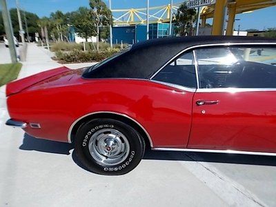 1968 Camaro Sport Coupe Red/Black Restored 327/275hp Automatic Power Steering FL, image 5