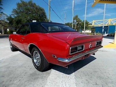 1968 Camaro Sport Coupe Red/Black Restored 327/275hp Automatic Power Steering FL, image 6