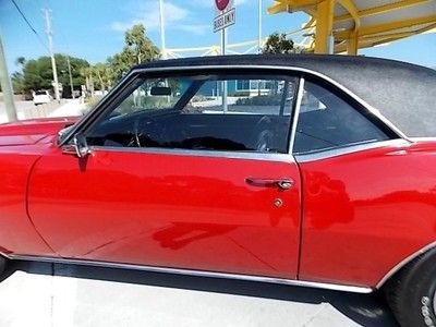1968 Camaro Sport Coupe Red/Black Restored 327/275hp Automatic Power Steering FL, image 10
