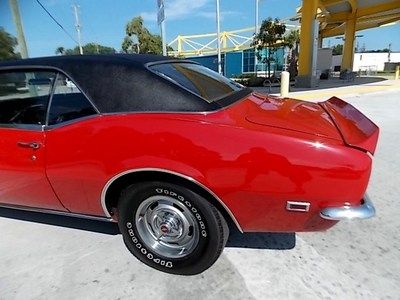 1968 Camaro Sport Coupe Red/Black Restored 327/275hp Automatic Power Steering FL, image 11