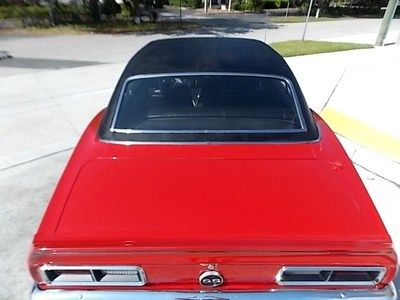1968 Camaro Sport Coupe Red/Black Restored 327/275hp Automatic Power Steering FL, image 13