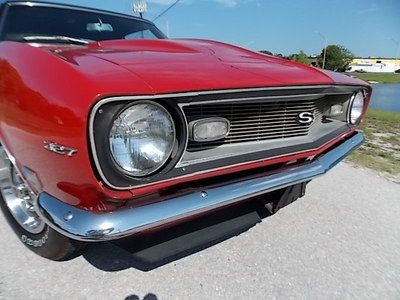 1968 Camaro Sport Coupe Red/Black Restored 327/275hp Automatic Power Steering FL, image 23