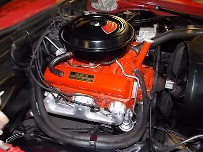 1968 Camaro Sport Coupe Red/Black Restored 327/275hp Automatic Power Steering FL, image 66