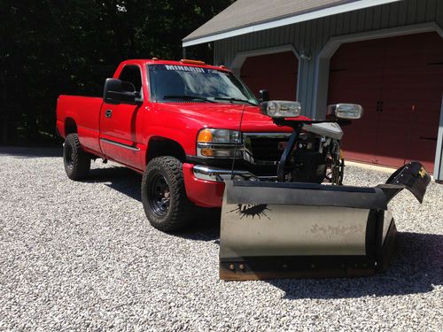 2007 gmc sierra 2500hd truck with plow