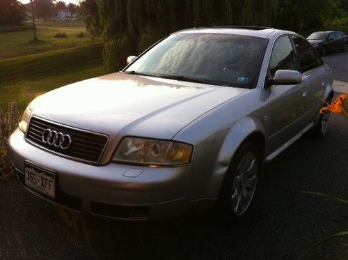 Good silver 2000 audi a6 quattro base sedan 4-door 4.2l v8 awd