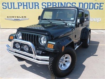 2004 unlimited 4x4 4.0l auto shale green metallic clearcoat/black hard top