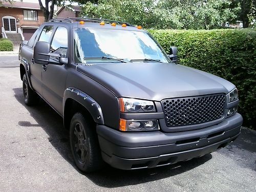 2004 chevrolet avalanche z71 1500 5,3l navigation - custom front end - modified!