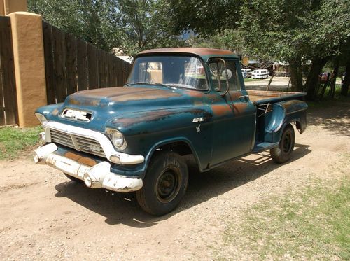 1957 gmc apache 1/2 ton original patina no reserve high bidder wins