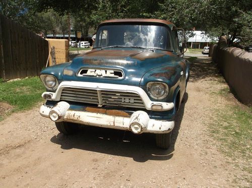 1957 GMC APACHE 1/2 TON ORIGINAL PATINA NO RESERVE HIGH BIDDER WINS, image 2
