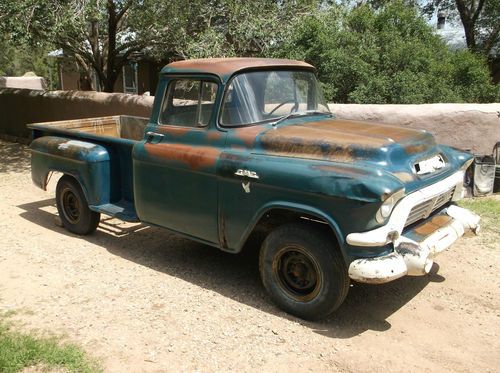 1957 GMC APACHE 1/2 TON ORIGINAL PATINA NO RESERVE HIGH BIDDER WINS, image 4