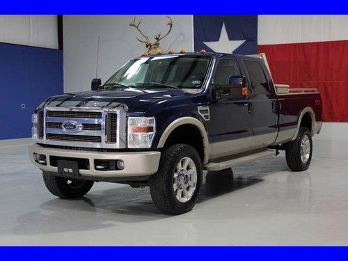 2008 f-350 king ranch diesel 4x4 navigation sunroof crewcab f250 carfax texas