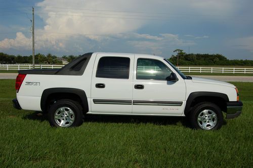 2004 chevy avalanch lt z71 4x4 perfect carfax sarasota, florida truck!!!