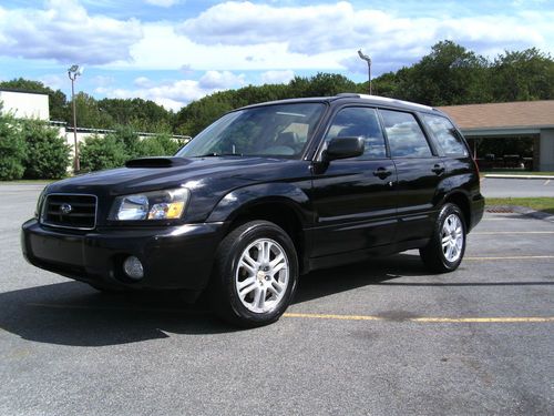 2005 subaru forester awd xt turbo loaded leather all black one owner no reserve!