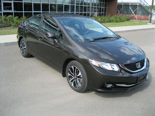 2013 honda civic ex-l sedan with navigation, kona coffee metallic ( brown )