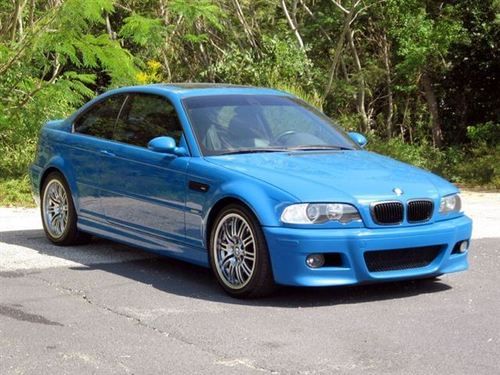 Rare 2002 laguna seca blue bmw m3 e46 black interior 6 speed manual 76,xxx miles