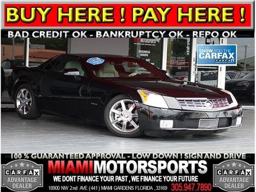 We finance 2006 cadillac 2-door convertible clean carfax