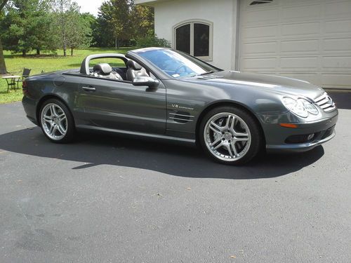 2005 mercedes benz sl55 amg 17500 miles designo graphite gray