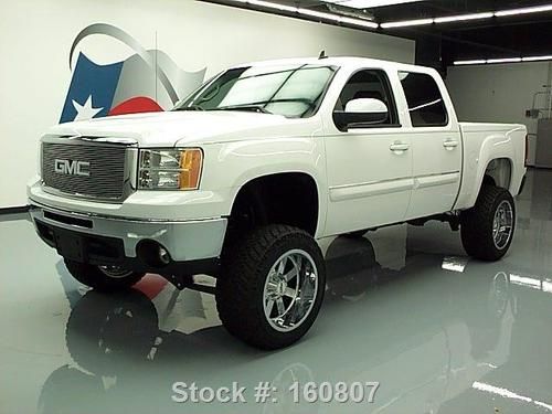 2010 gmc sierra crew lifted leather rear cam 20's 33k! texas direct auto