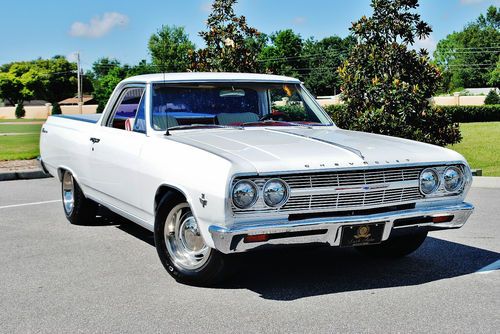 Absolutely beautiful loaded 1965 chevrolet elcamino a/c p.w,p.s p.b pearl white