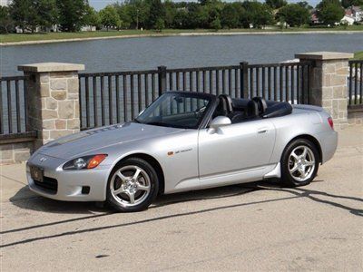 2002 s2000 convertible silver/blk lthr 6spd only 39k 6cd xenon loaded wow ~