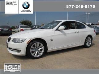 Certified cpo 328i 328 xdrive awd coupe heated power seats ipod aux leather fogs