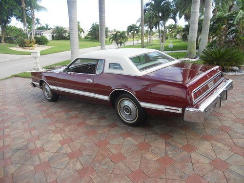 1974 ford thunderbird t-bird red/burgundy w/ white roof &amp; interior!