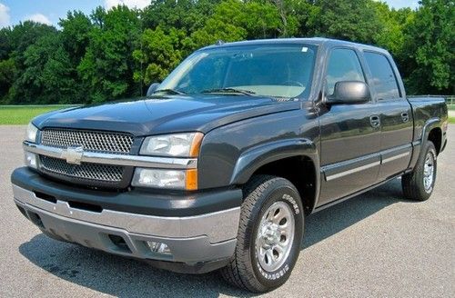 05 chevy silverado 1500 z71 crew cab 4x4 4wd leather dark gray 5.3l v8