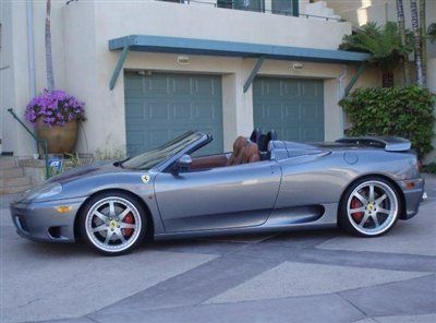 2001 ferrari 360 spider titanium tan excellent inside and out fantastic example!