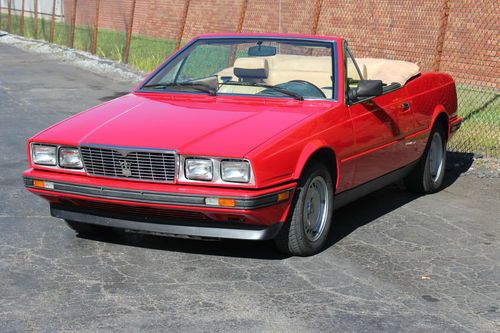 1986 maserati bi turbo spyder