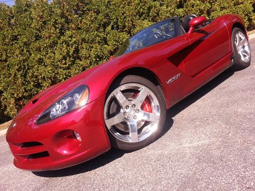 2008 dodge viper srt10 rare venom red 5,770 miles flawless