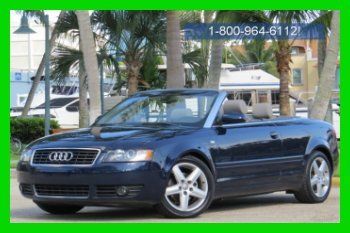 2004 audi a4 1.8 t convertible original miles loaded must see florida