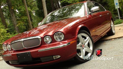 Super rare 8 v8 radiance red on barley xjr vdp voice nav tv/dvd nicest on ebay!