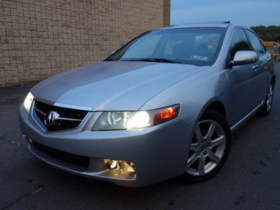 Acura tsx sport 6-speed manual heated leather xenon sunroof clean no reserve