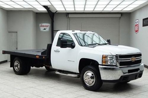 2012 chevy 3500hd diesel 4x4 dually flat bed hauler regular cab