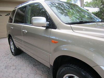 06 HONDA PILOT EX-L 2WD LEATHER 3RD ROW & HTD SEATS XM 6DISC FL OWNED IMMACULATE, image 4
