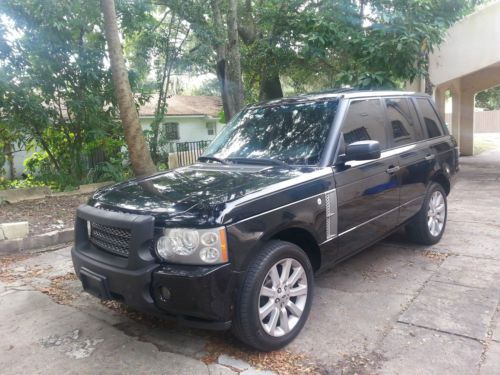 2006 range rover supercharged hse blk/blk loaded,136k