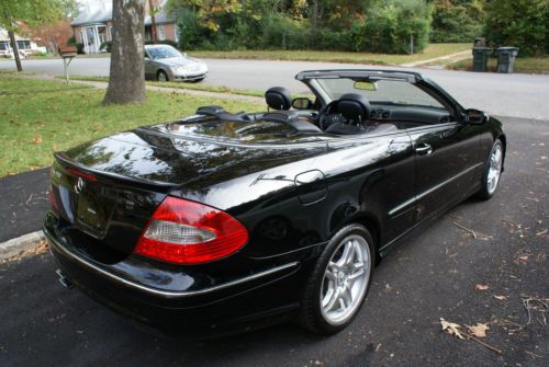 2008 Mercedes-Benz CLK550 Convertible AMG package, pedal shift., image 2