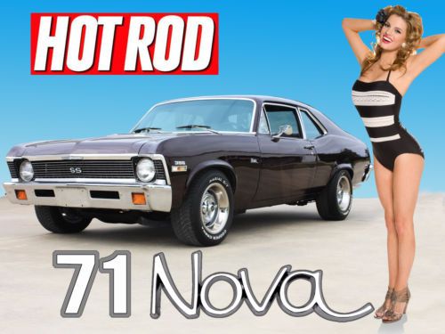 1971 chevy nova ss all original metal solid body