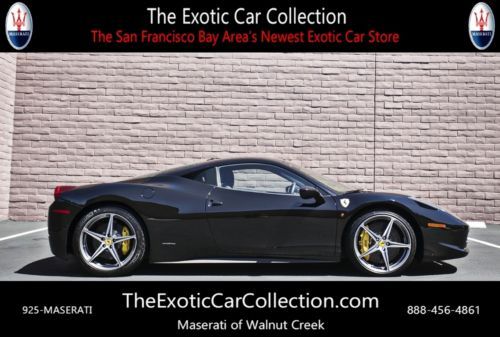 2011 ferrari 458 italia msrp $323,000+ nero over nero