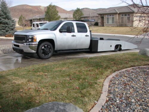 2008 chevrolet 3500 crew cab 4wd diesel hauler or ramp truck