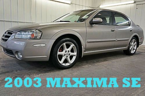 2003 nissan maxima se nice manual gas saver runs great wow no reserve!!!