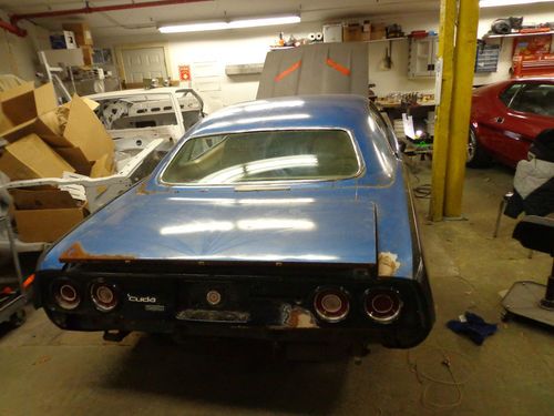 1972 plymouth barracuda 'cuda unrestored all original numbers matching survivor