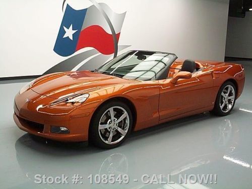 2009 chevy corvette convertible 3lt nav hud ride ctl 6k texas direct auto