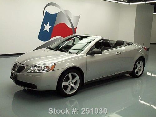 2007 pontiac g6 gt hard top convertible htd leather 56k texas direct auto