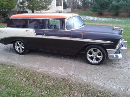 1956 chevy bel air beauville 9 pass, wagon. hotrod ratrod!! kool..