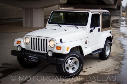 2001 jeep wrangler sahara edition 4x4 4.0l i6 halogen fog lamps low miles